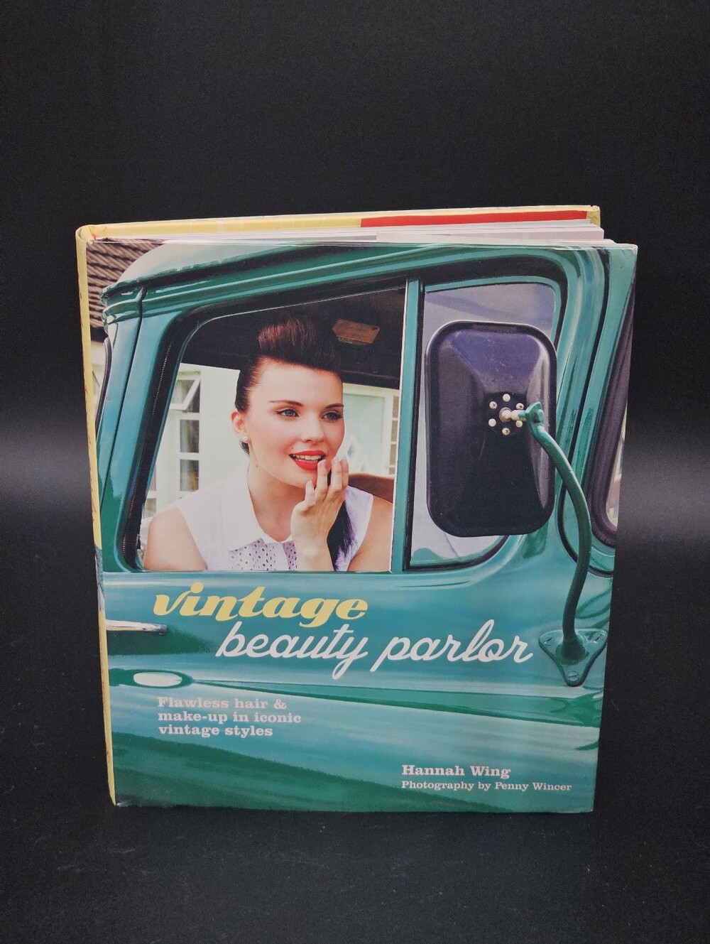Vintage Beauty Parlor Teal Hard Cover Book - Hannah Wing